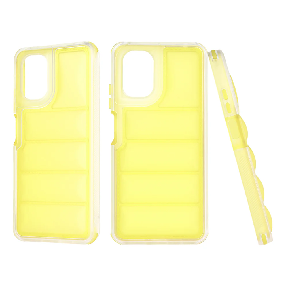Case for Motorola Moto G24 Power, Techsuit, Wave Shield, Yellow - Image 4