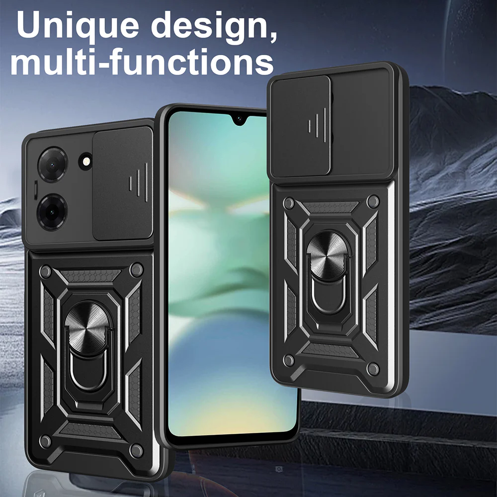 Case for Motorola Moto G47 / G37, Techsuit, CamShield, Black - Image 2