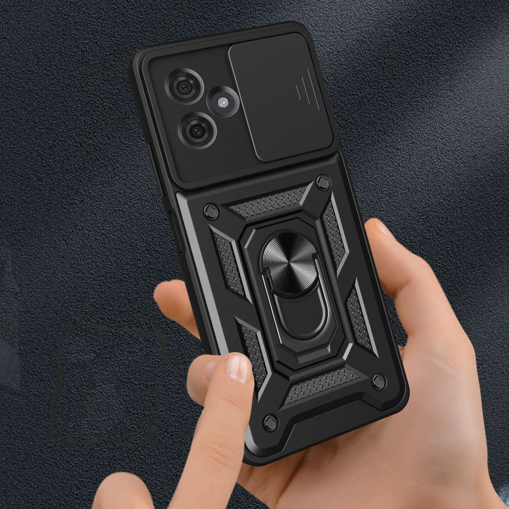 Case for Motorola Moto G54, Techsuit, CamShield, Black - Image 4