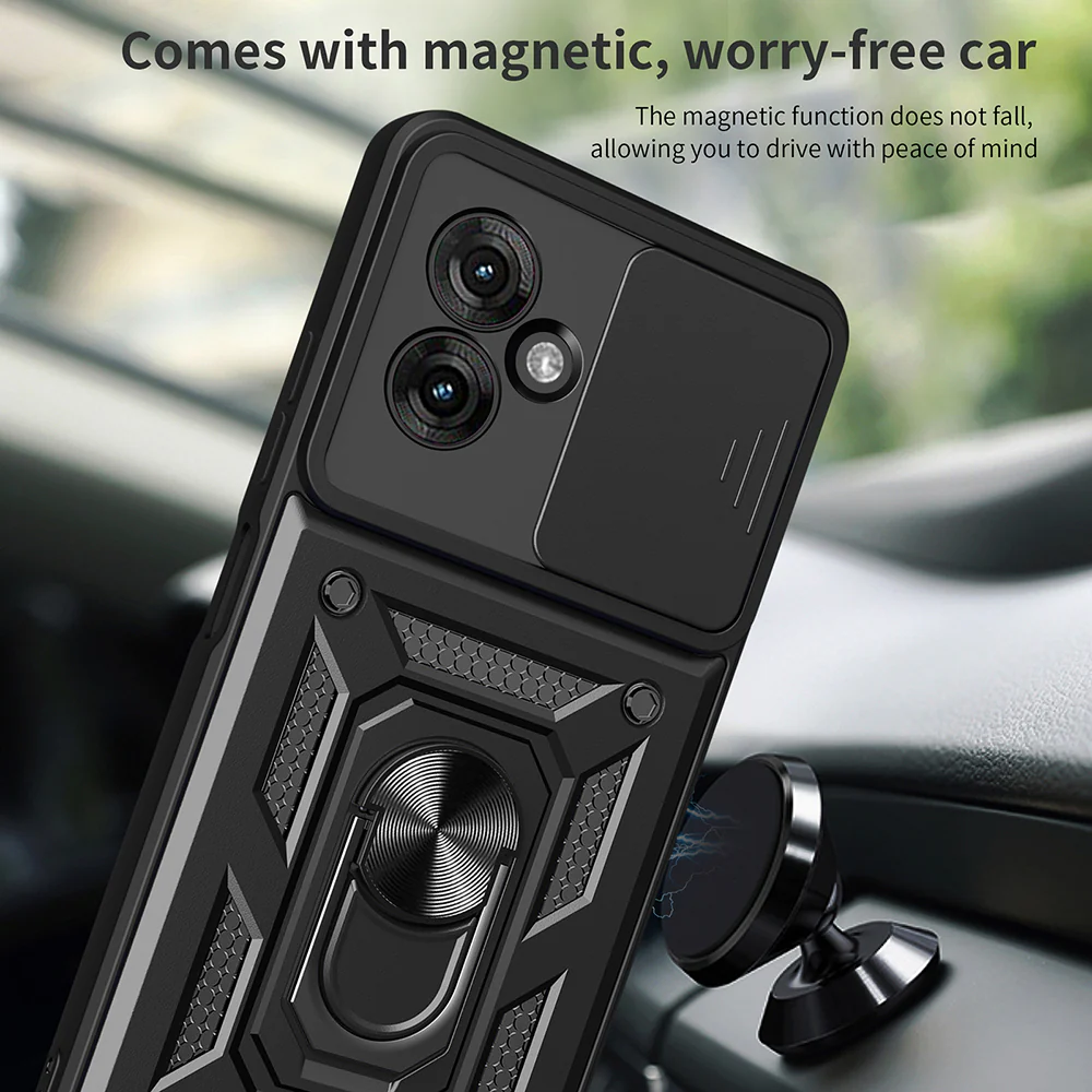 Case for Motorola Moto G55, Techsuit, CamShield, Black - Image 5