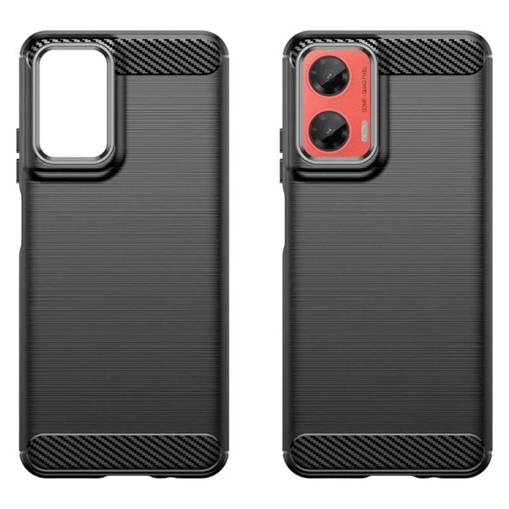 Case for Motorola Moto G55, Techsuit, Carbon, Black - Image 2