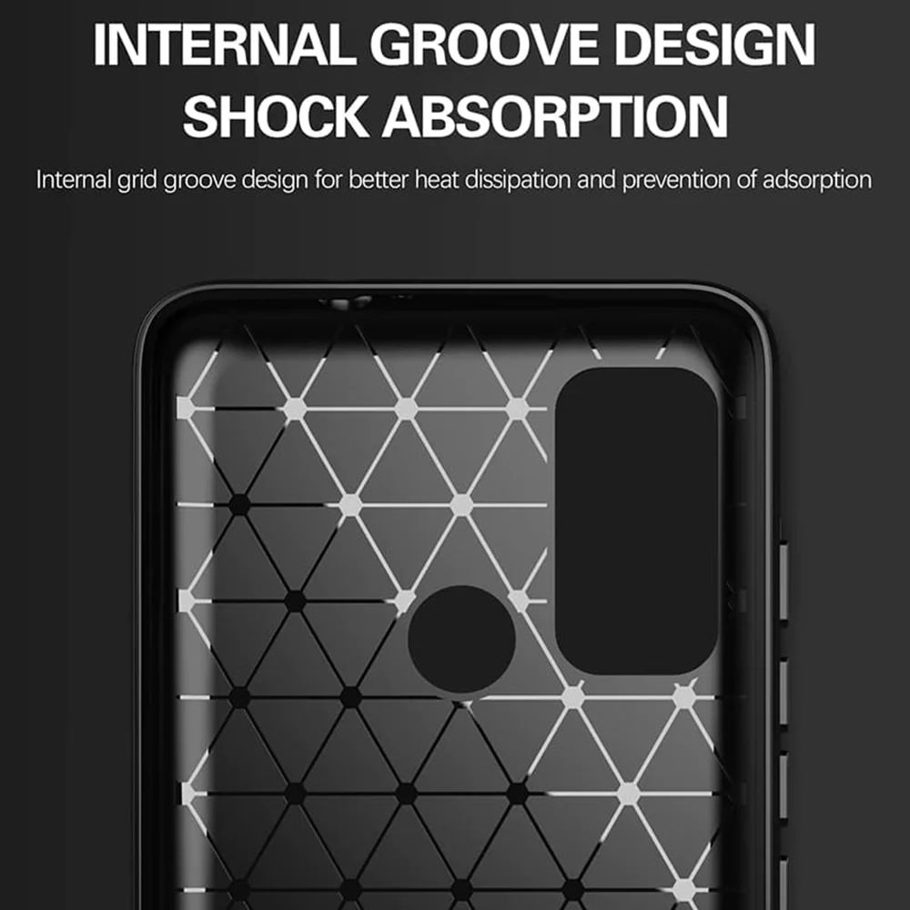 Case for Motorola Moto G60, Techsuit, Carbon, Black - Image 3