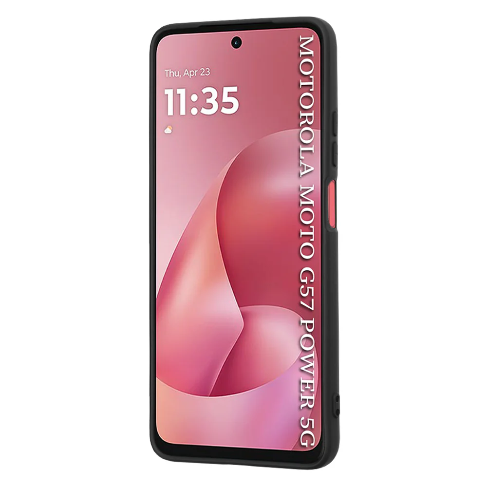 Case for Motorola Moto G67 Power / G57 Power, Techsuit, SoftFlex, Black - Image 2