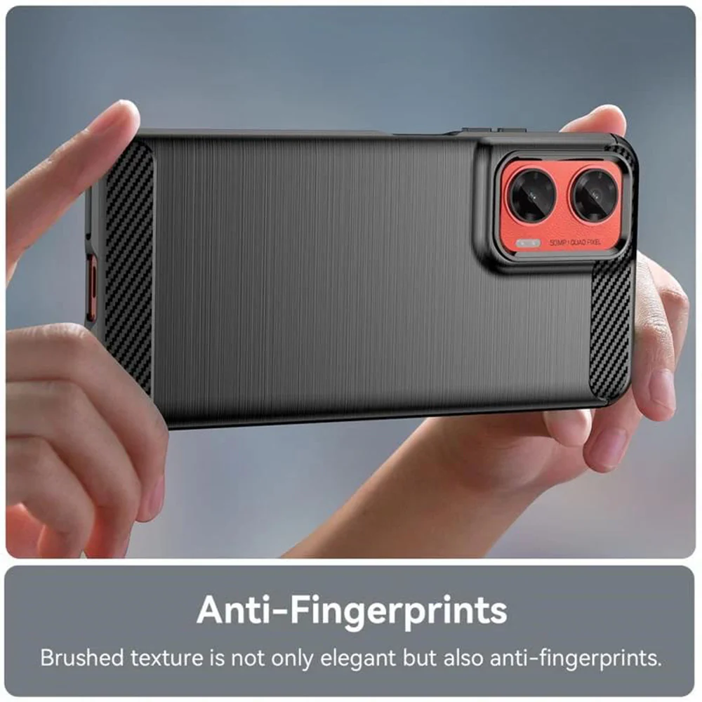 Case for Motorola Moto G75, Techsuit, Carbon, Black - Image 3
