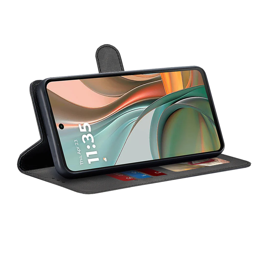 Case for Motorola Moto G75, Techsuit, Diary Book, Black - Image 2