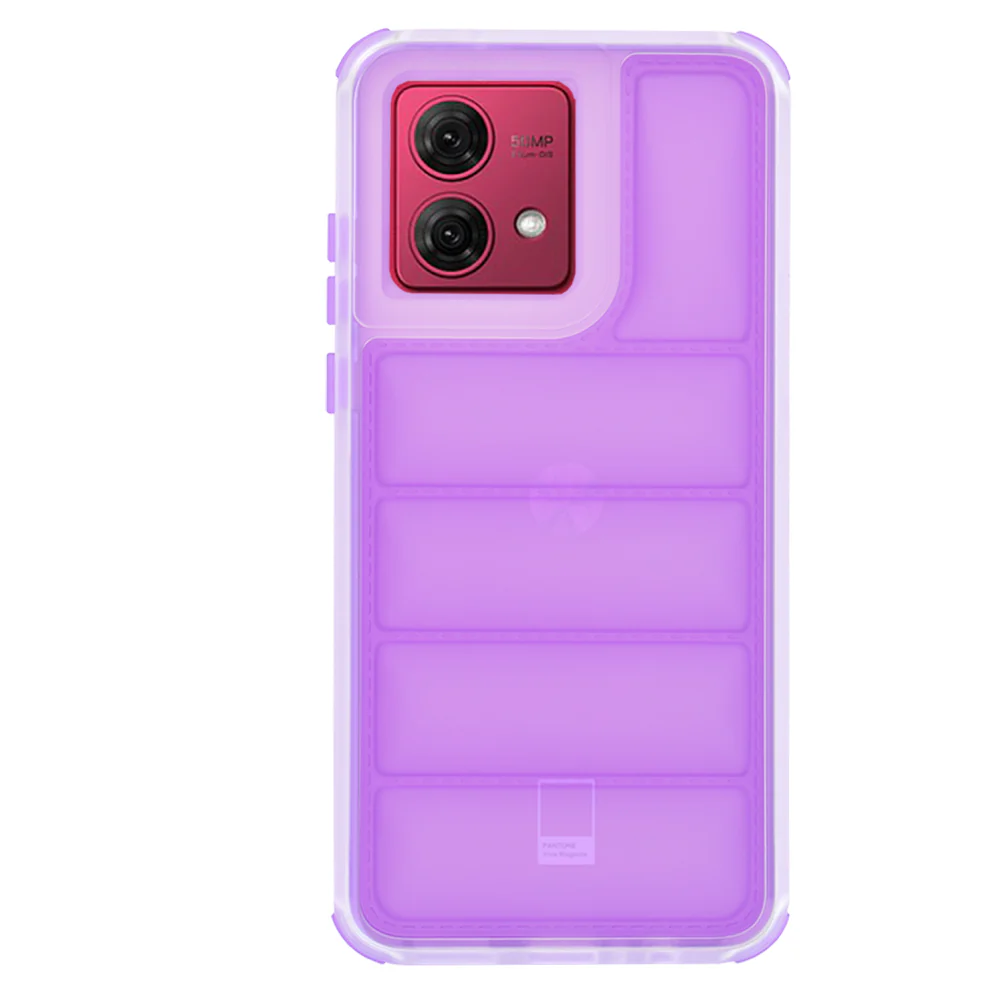 Case for Motorola Moto G84, Techsuit, Wave Shield, Purple - Image 3