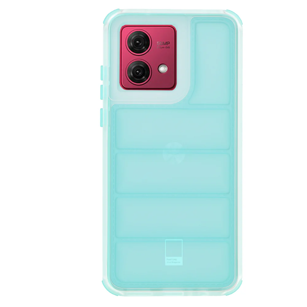Case for Motorola Moto G84, Techsuit, Wave Shield, Turquoise - Image 3