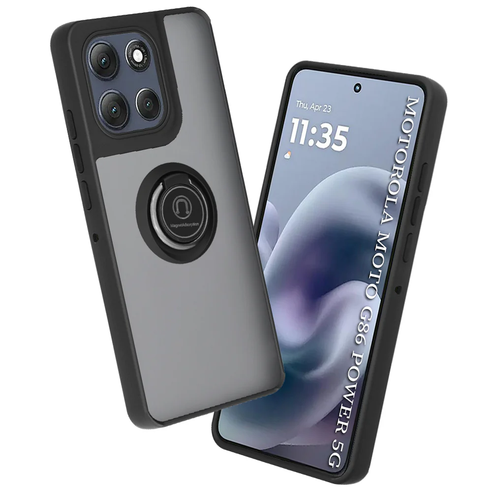 Case for Motorola Moto G86 Power, Techsuit, Glinth, Black