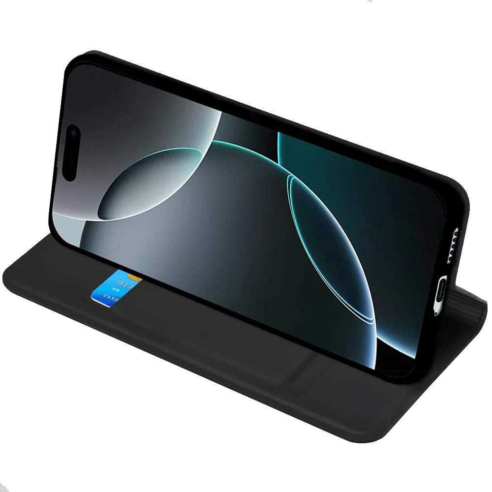 Case for Motorola Moto G86, Techsuit, Magskin Book, Black - Image 2