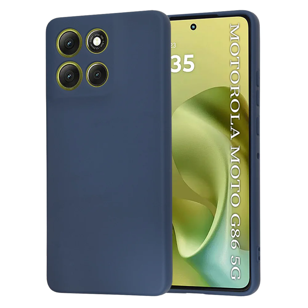Case for Motorola Moto G86, Techsuit, SoftFlex, Navy Blue