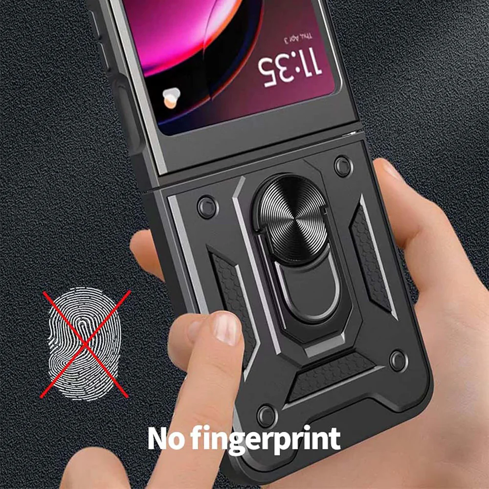 Case for Motorola Razr 50 Ultra, Techsuit, CamShield, Black - Image 6