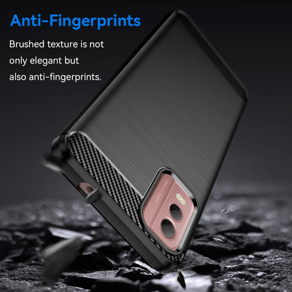 Case for Nokia C32, Techsuit, Carbon, Black - Image 3