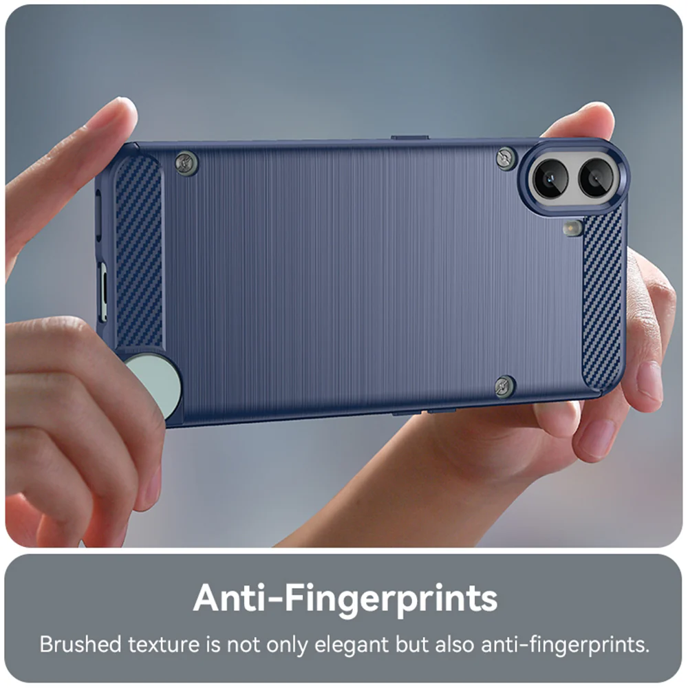 Case for Nothing CMF Phone 1, Techsuit, Carbon, Blue - Image 2