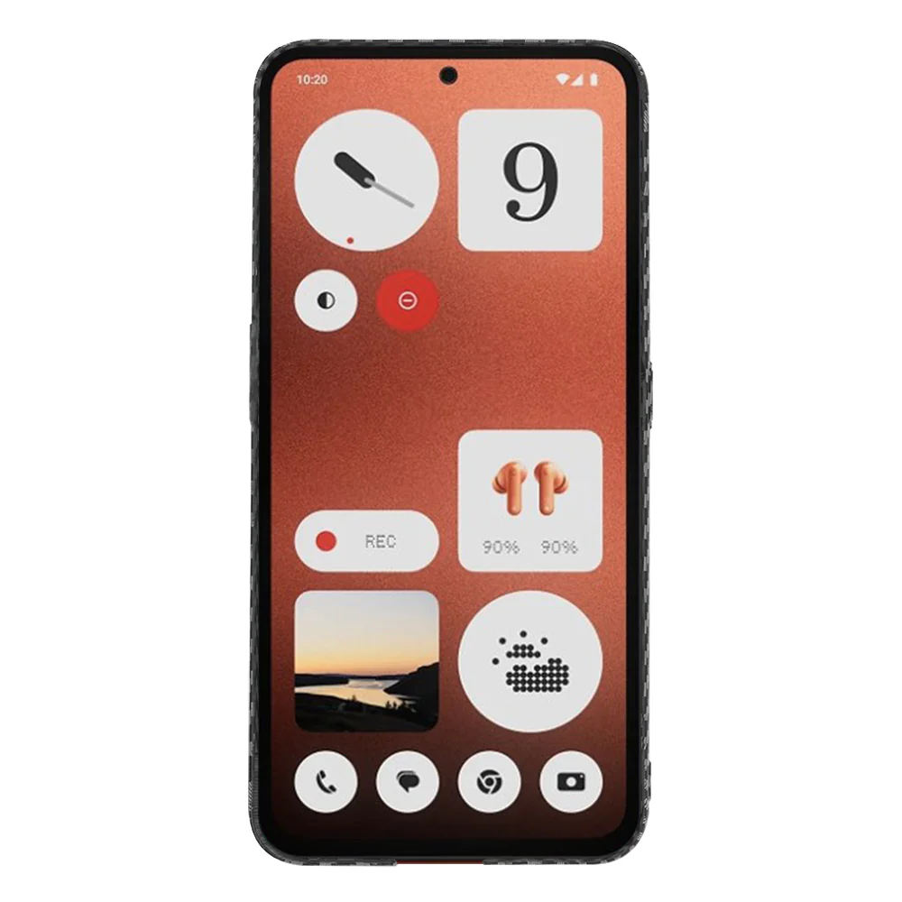 Case for Nothing CMF Phone 1, Techsuit, Carbonite FiberShell, Black - Image 2