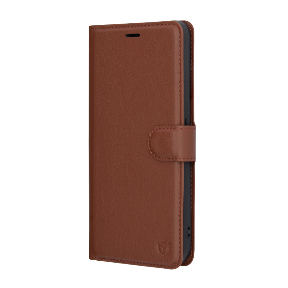 Case for Nothing CMF Phone 1, Techsuit, Leather Folio, Brown - Image 4
