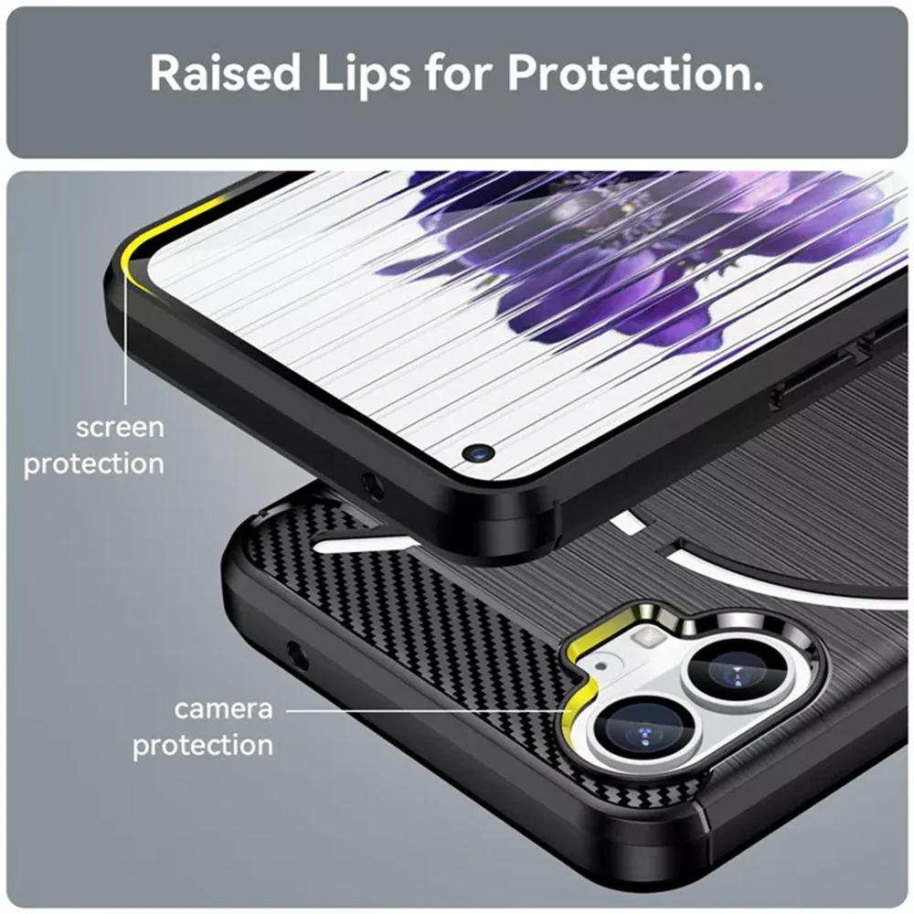Case for Nothing Phone (1), Techsuit, Carbon, Black - Image 5