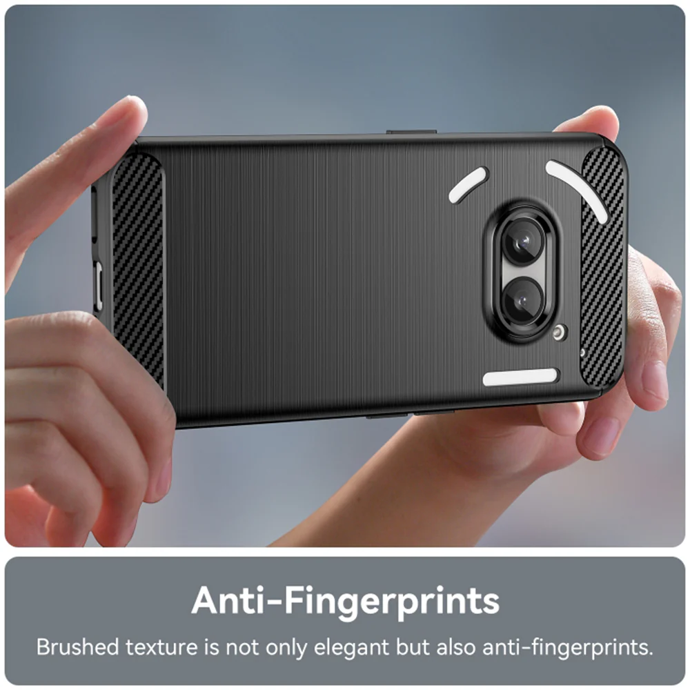 Case for Nothing Phone (2a) Plus / Phone (2a), Techsuit, Carbon, Black - Image 4