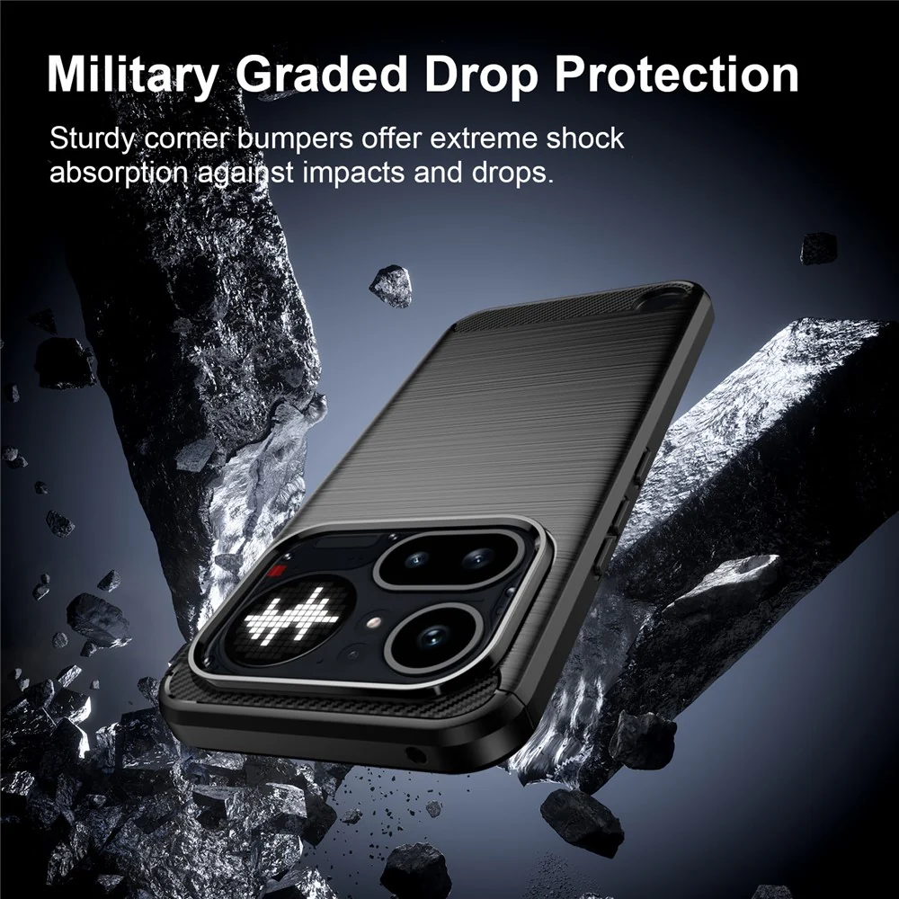 Case for Nothing Phone (4a) Pro, Techsuit, Carbon, Black - Image 6