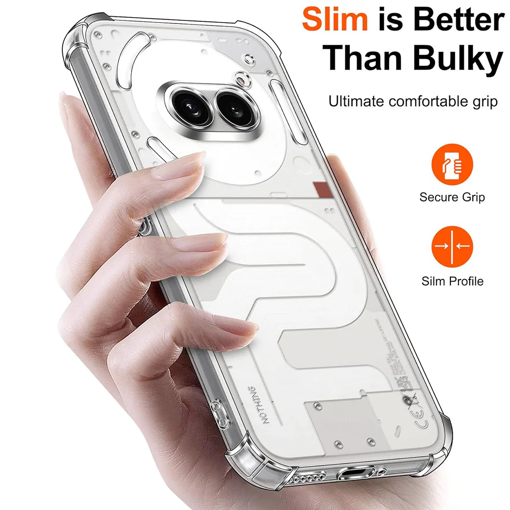 Case for Nothing Phone (4a) Pro, Techsuit, Shockproof Clear, Transparent - Image 4