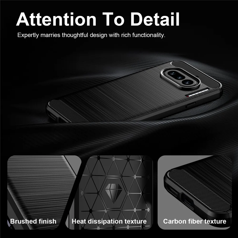 Case for Nothing Phone (4a), Techsuit, Carbon, Black - Image 3