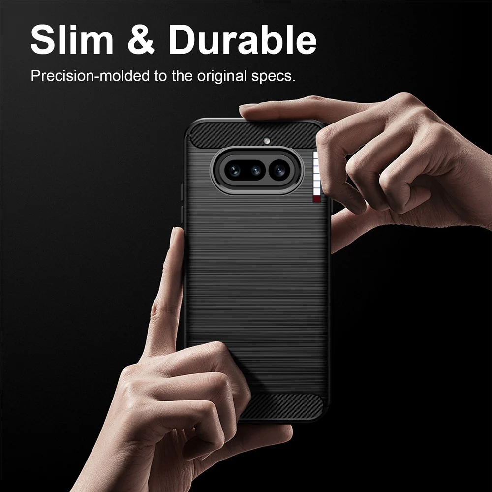 Case for Nothing Phone (4a), Techsuit, Carbon, Black - Image 5