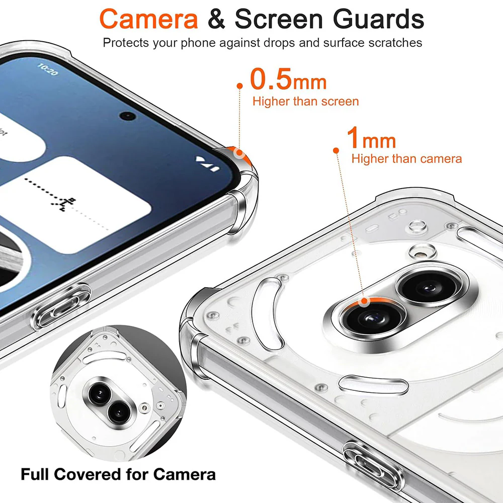 Case for Nothing Phone (4a), Techsuit, Shockproof Clear, Transparent - Image 3
