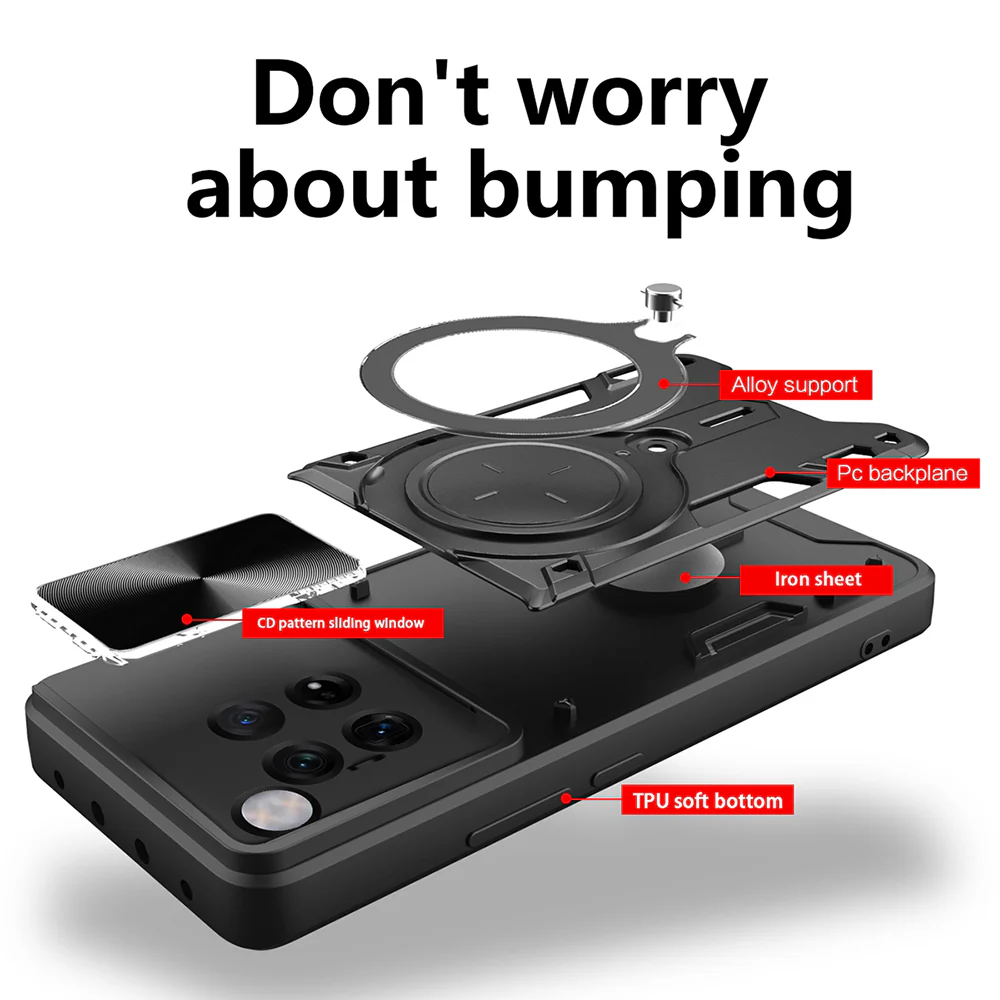 Case for OnePlus 12, Techsuit, CamGuard Pro, Black - Image 2