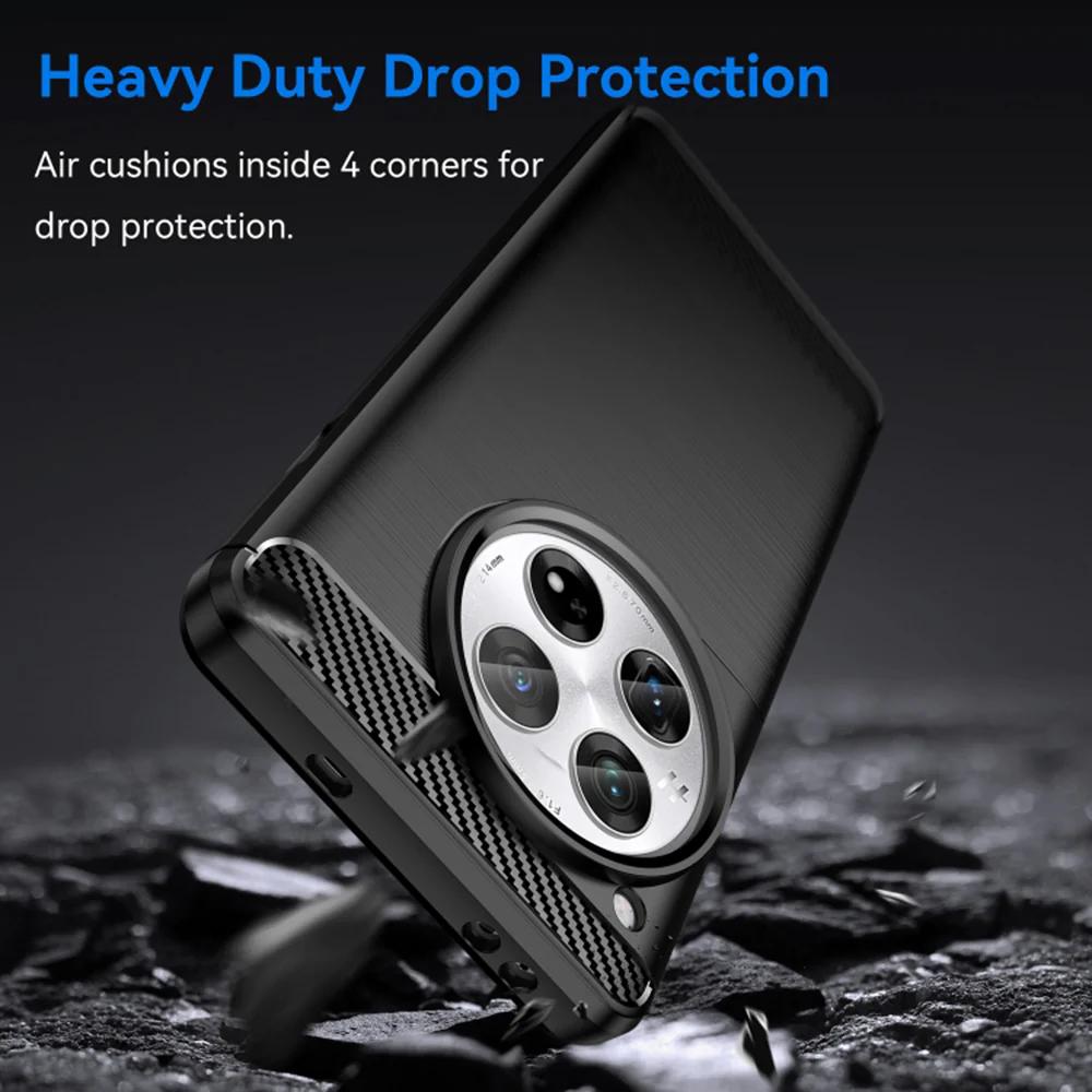 Case for OnePlus 12, Techsuit, Carbon, Black - Image 3