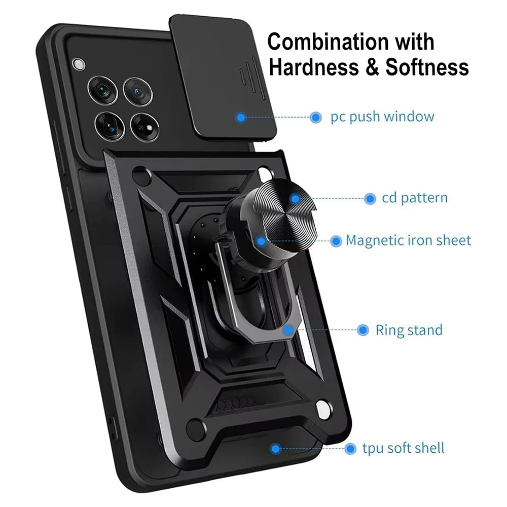 Case for OnePlus 12R, Techsuit, CamShield, Black - Image 6
