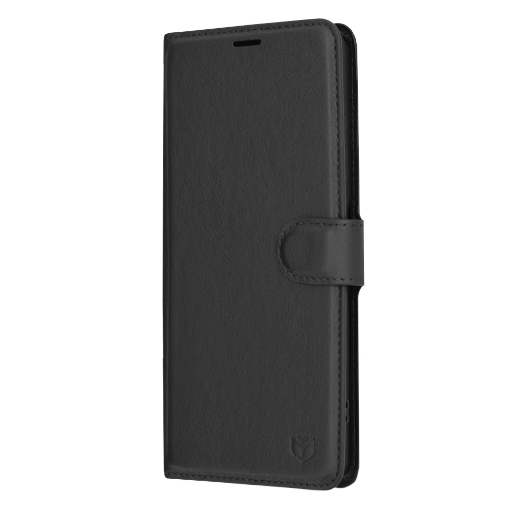 Case for OnePlus 12R, Techsuit, Leather Folio, Black - Image 4