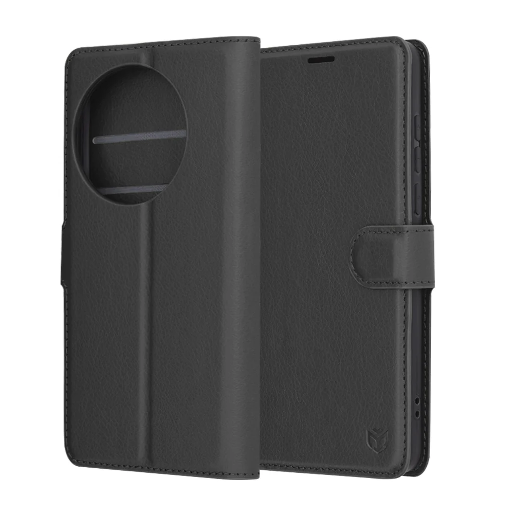 Case for OnePlus 13, Techsuit, Leather Folio, Black - Image 6