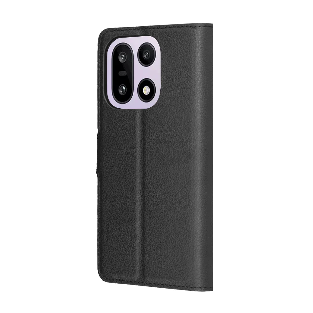 Case for OnePlus 15, Techsuit, Leather Folio, Black - Image 3