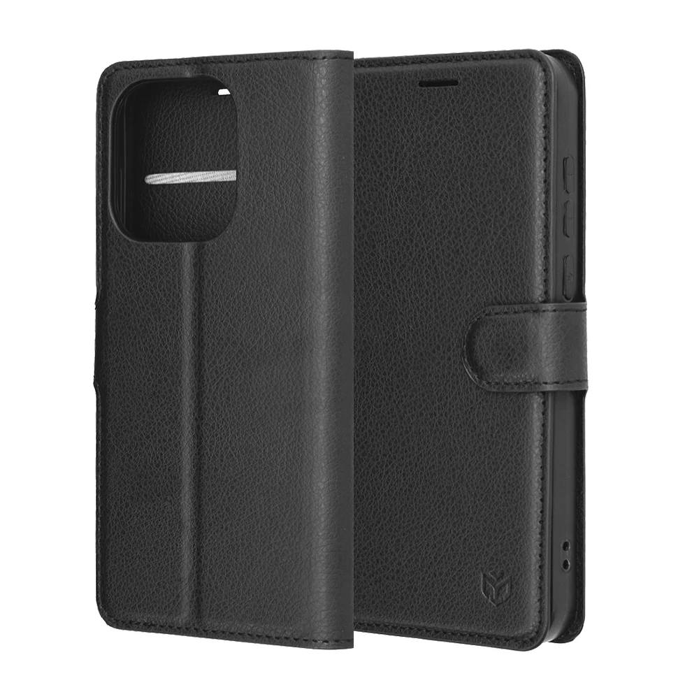 Case for OnePlus 15, Techsuit, Leather Folio, Black - Image 4