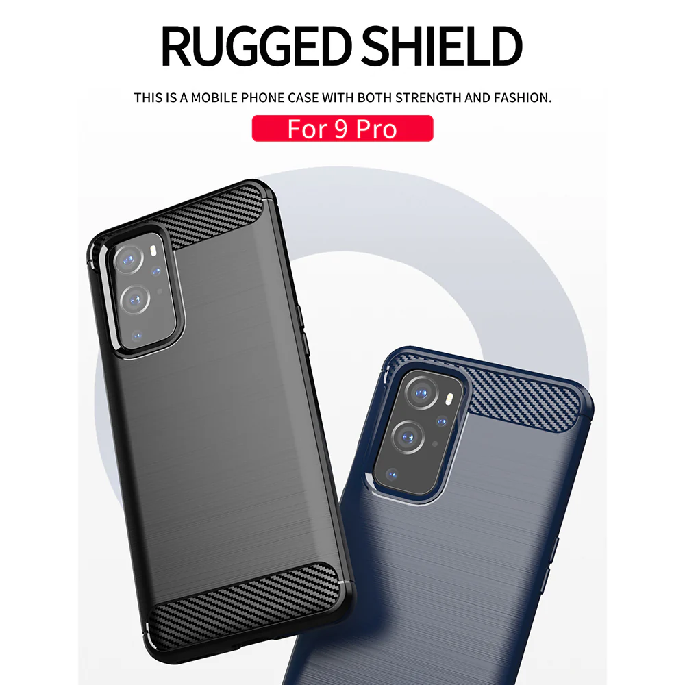 Case for OnePlus 9 Pro, Techsuit, Carbon, Black - Image 4