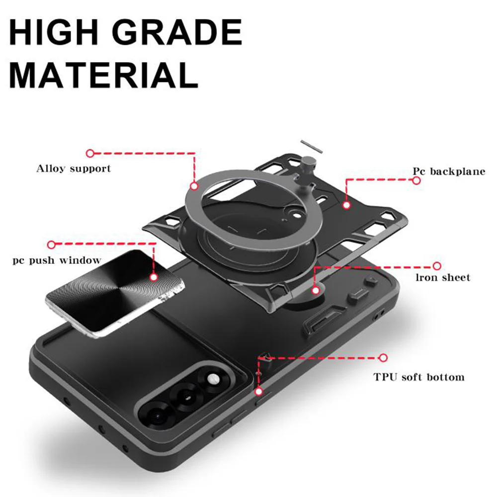 Case for OnePlus Nord 5, Techsuit, CamGuard Pro, Black - Image 2