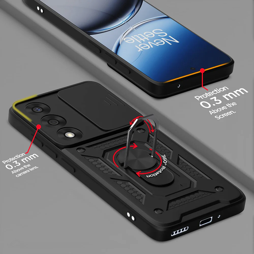 Case for OnePlus Nord 5, Techsuit, CamShield, Black - Image 4
