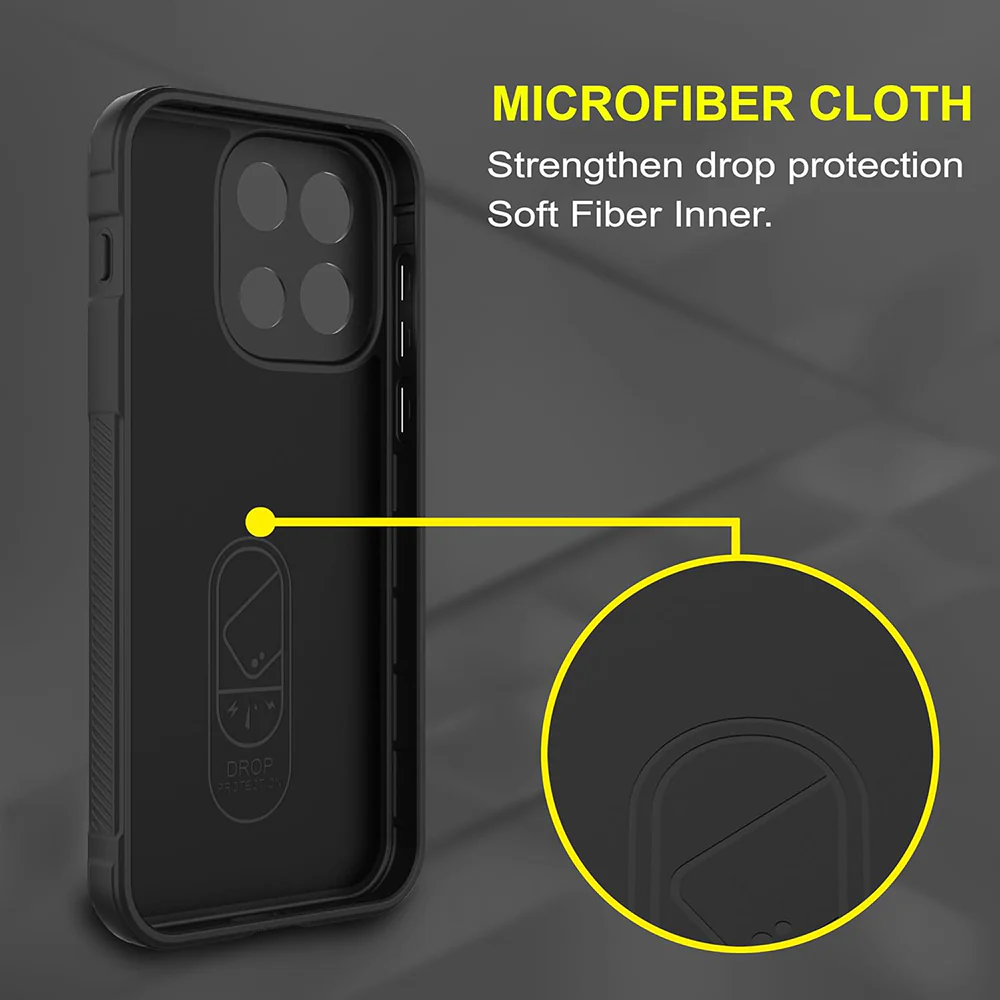 Case for OnePlus Nord 6, Techsuit, Magic Shield, Black - Image 3