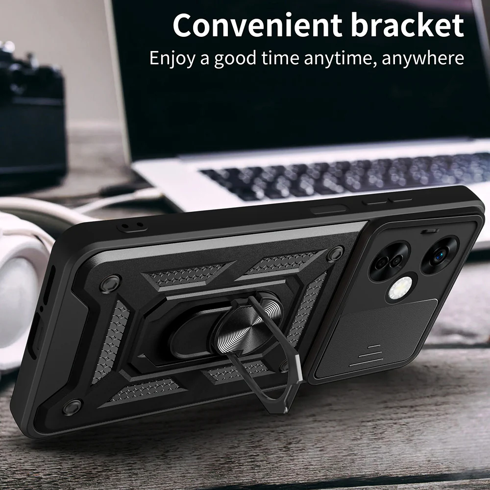 Case for OnePlus Nord CE 3 Lite, Techsuit, CamShield, Black - Image 4