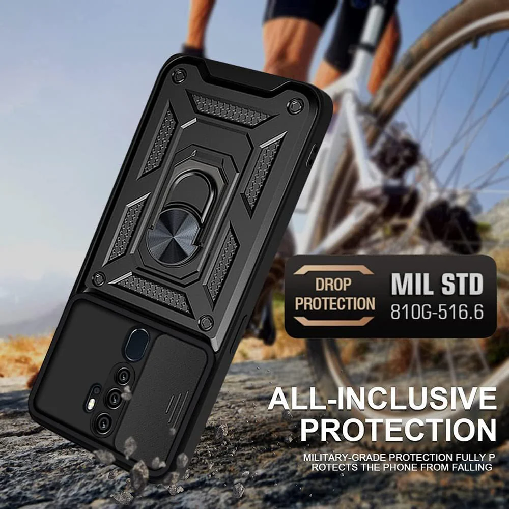 Case for Oppo A5 4G, Techsuit, CamShield, Black - Image 2