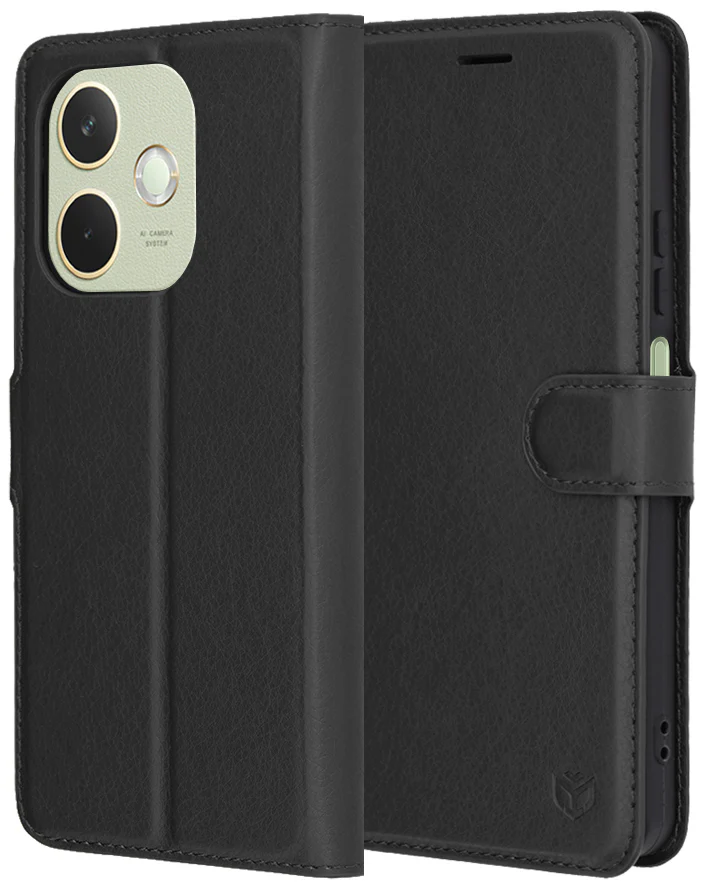 Case for Oppo A5 Pro 4G / A5 Pro, Techsuit, Leather Folio, Black