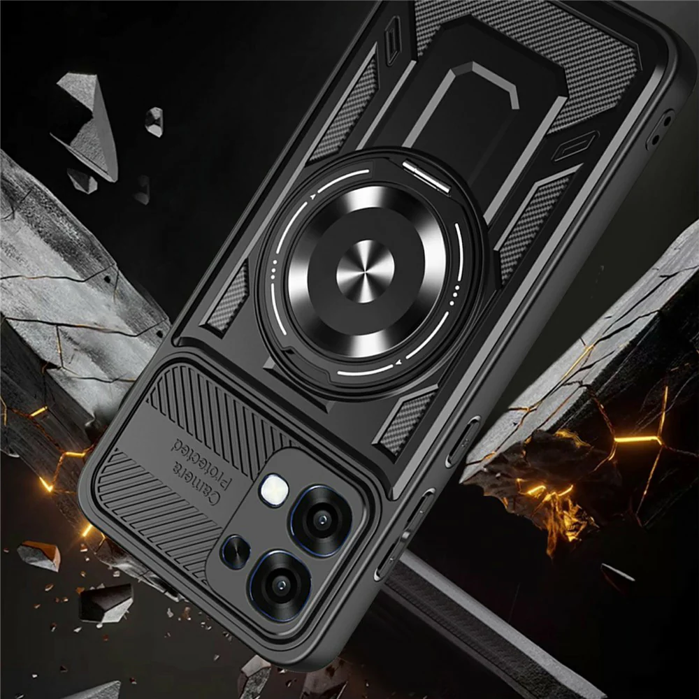 Case for Oppo A6 Pro 5G / A6 Pro 4G, Techsuit, RuggedCam, Gray - Image 2