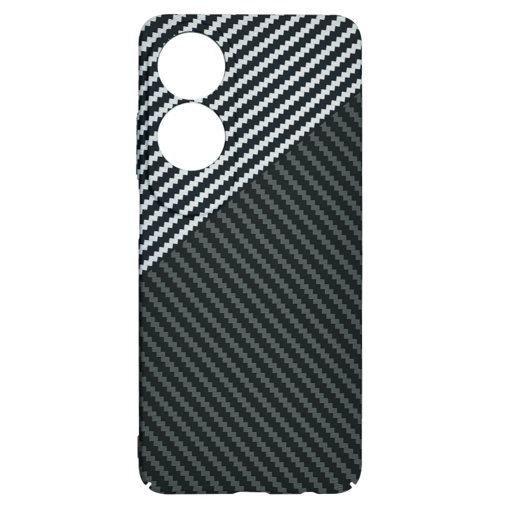 Case for Oppo A60, Techsuit, Carbonite FiberShell, Black Gray - Image 4