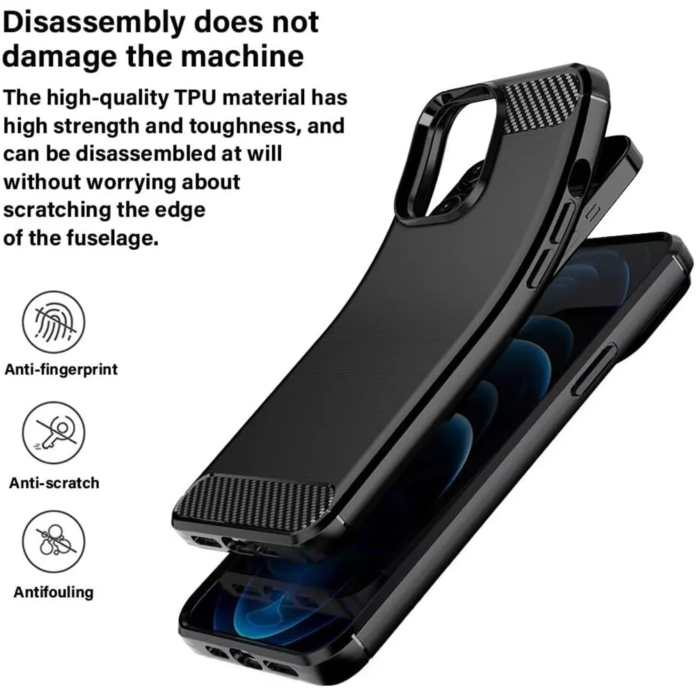 Case for Oppo A6k 4G / A6x 4G / A6x / A6 4G, Techsuit, Carbon, Blue - Image 3