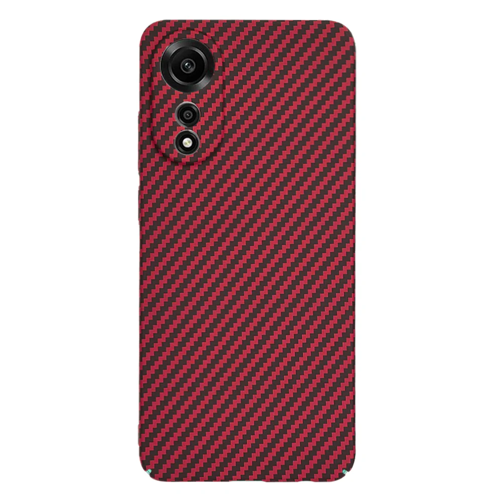Case for Oppo A78 4G, Techsuit, Carbonite FiberShell, Red - Image 3