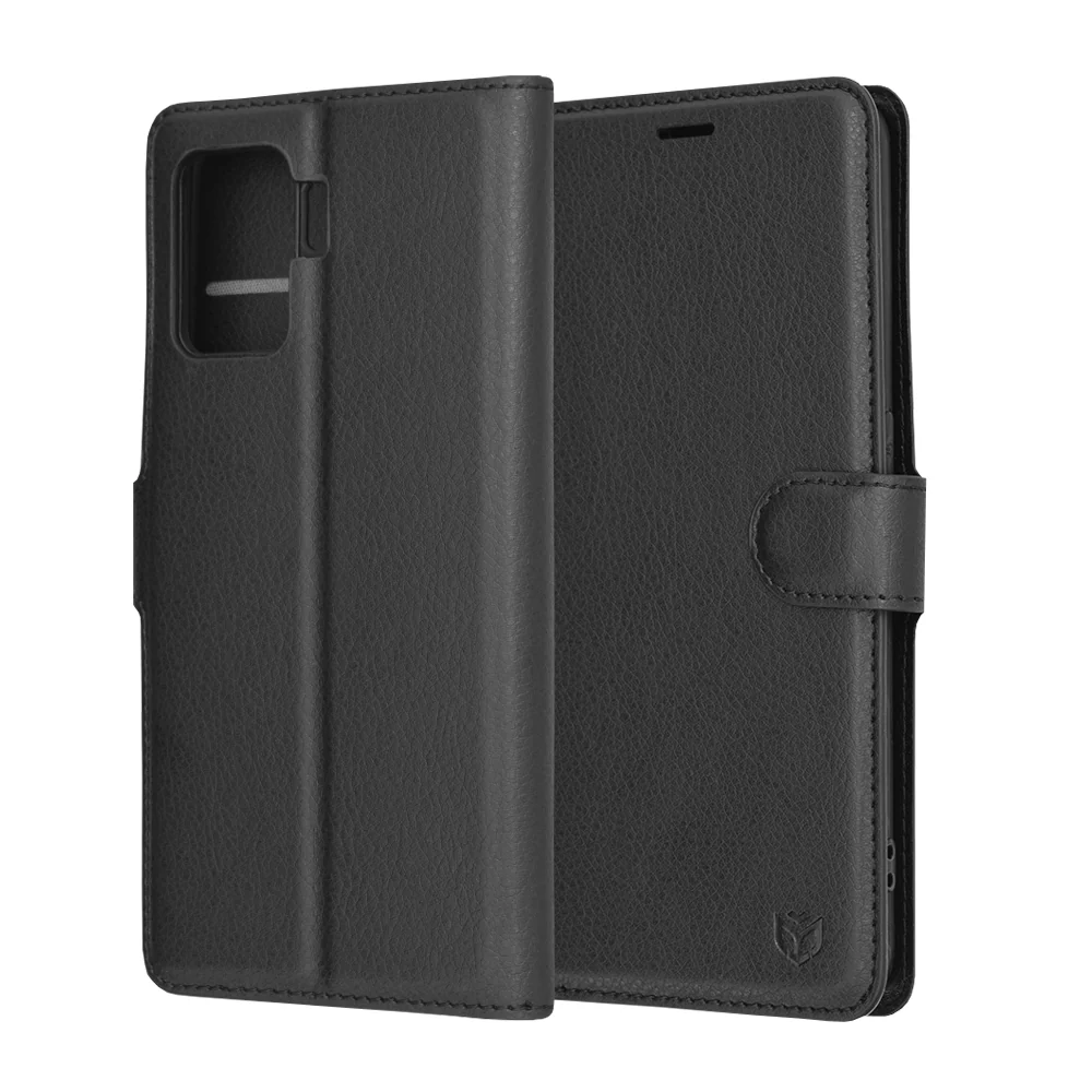 Case for Oppo A94 / Reno5 Lite, Techsuit, Leather Folio, Black - Image 6