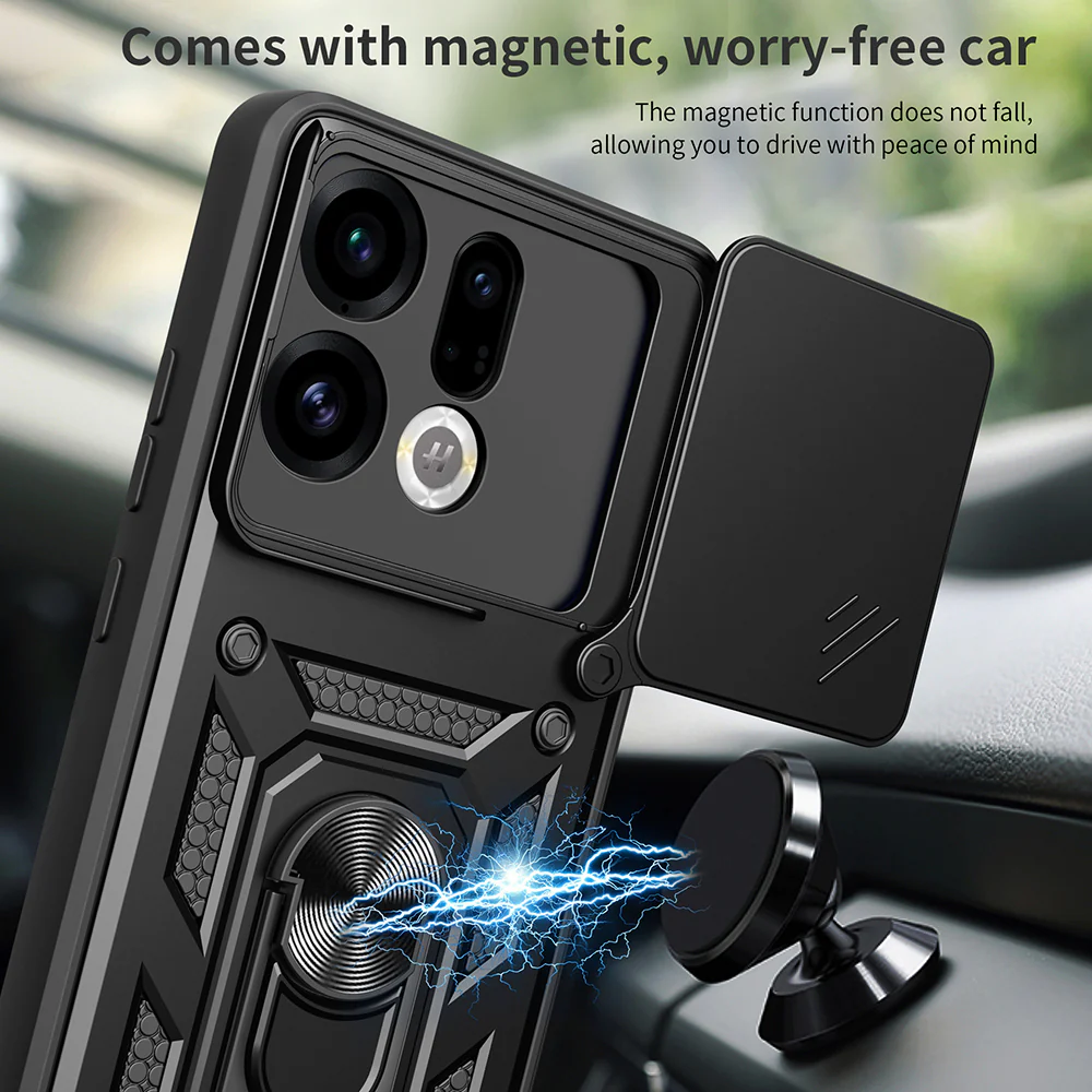 Case for Oppo Find X9, Techsuit, CamShield, Black - Image 4
