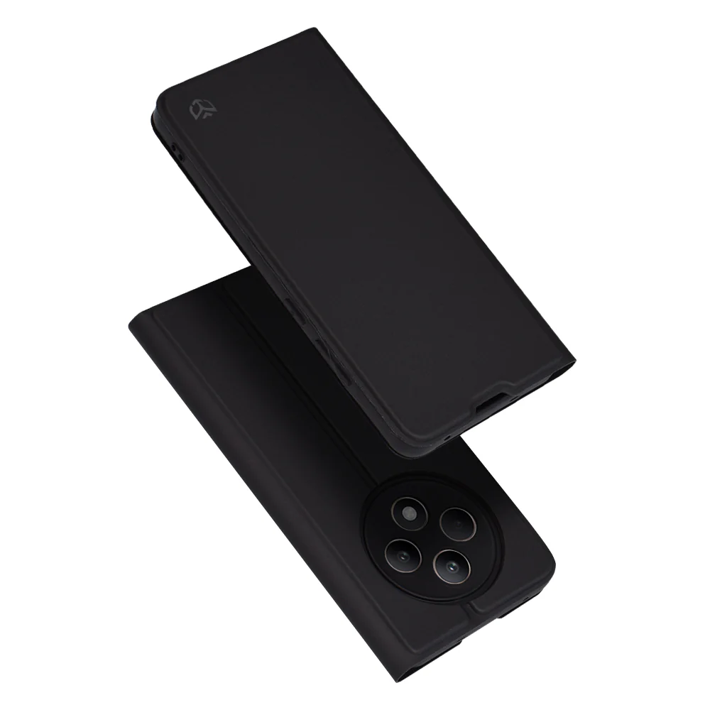 Case for Oppo Reno12 FS 5G / Reno12 FS 4G / Reno12 F 4G / Reno12 F, Techsuit, Magskin Book, Black
