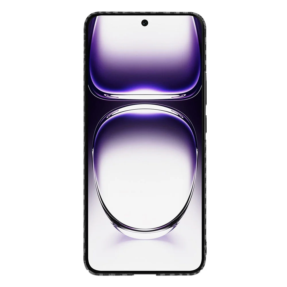 Case for Oppo Reno12, Techsuit, Carbonite FiberShell, Black - Image 2