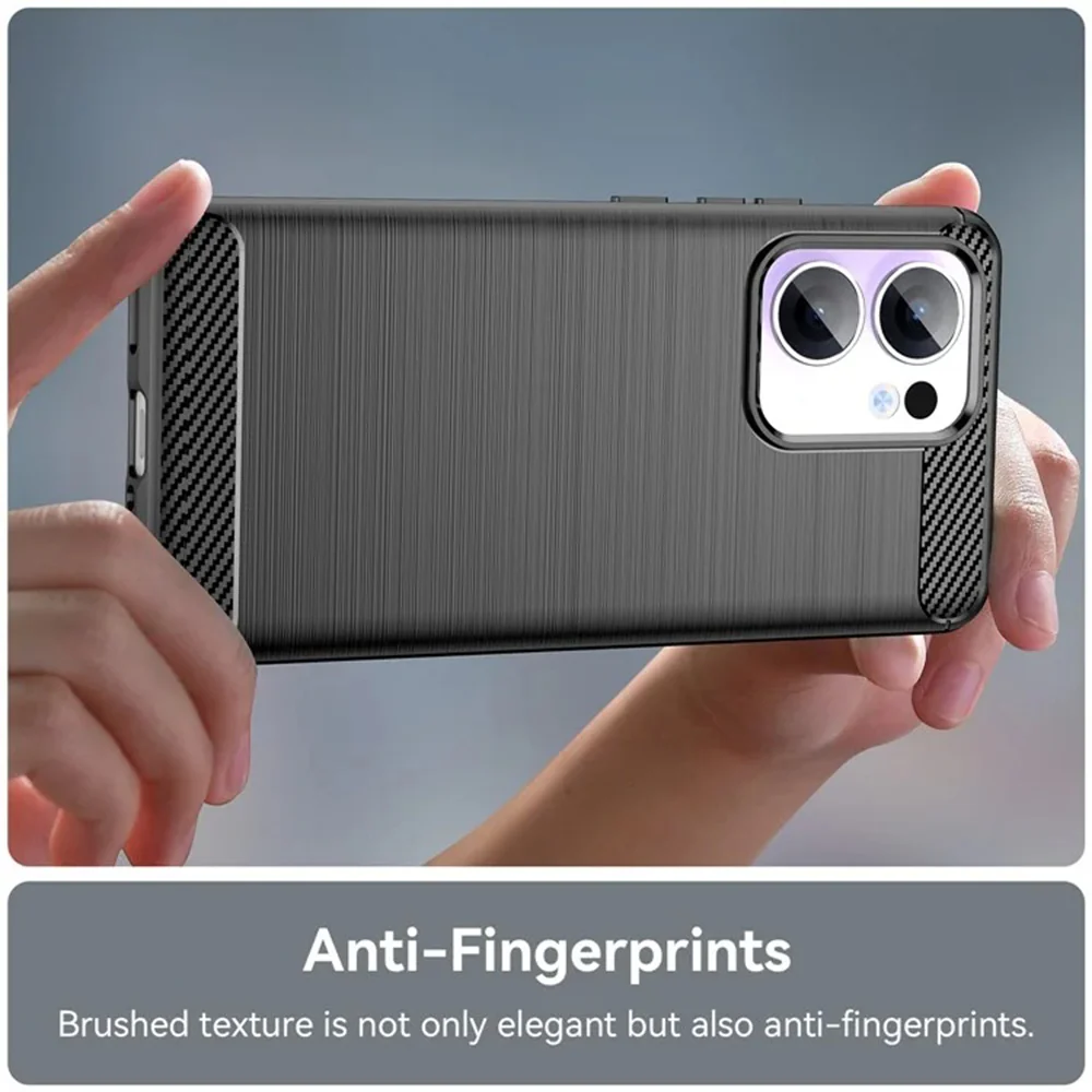 Case for Oppo Reno13 FS 5G / Reno13 F 4G / Reno13 F, Techsuit, Carbon, Black - Image 5