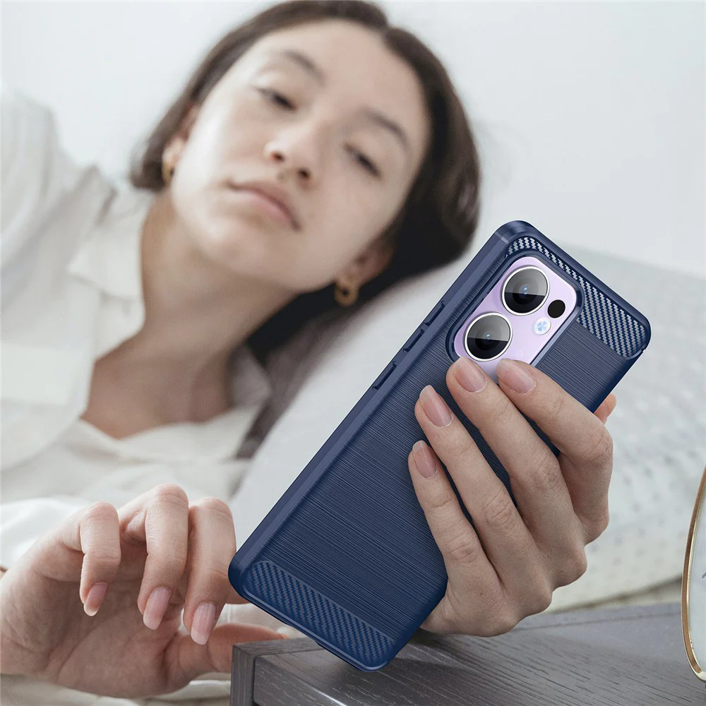 Case for Oppo Reno13 FS 5G / Reno13 F 4G / Reno13 F, Techsuit, Carbon, Blue - Image 6